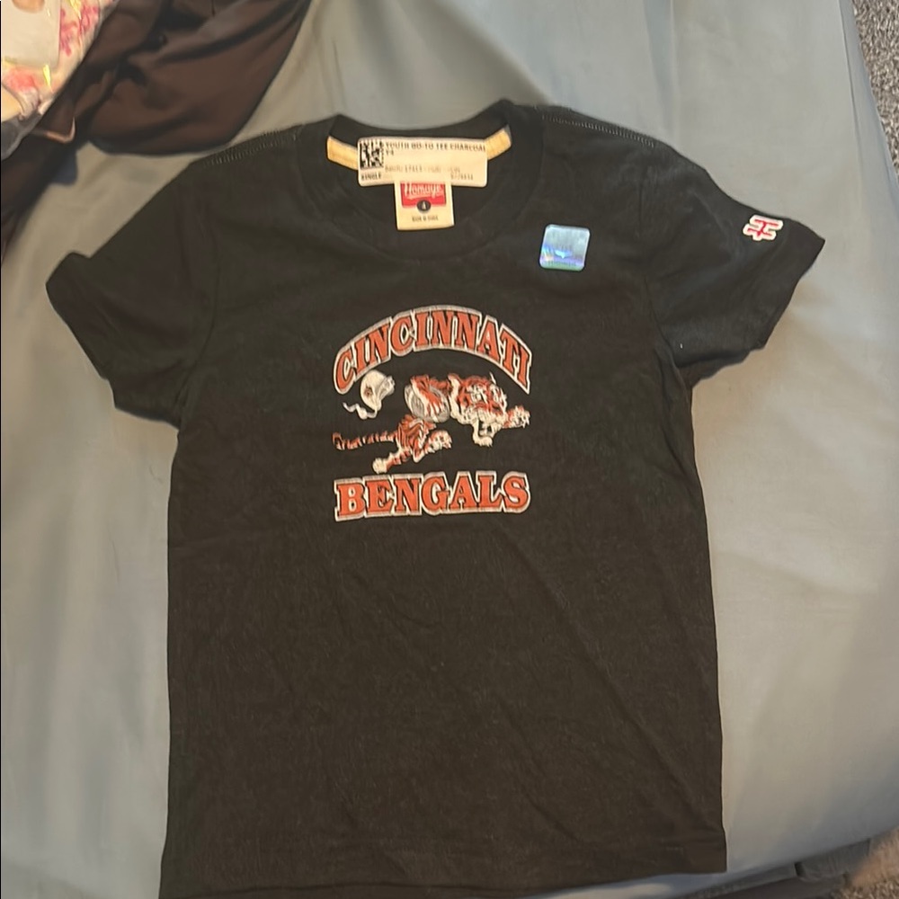 HOMAGE Black Short Sleeve Tee Cincinnati Bengals